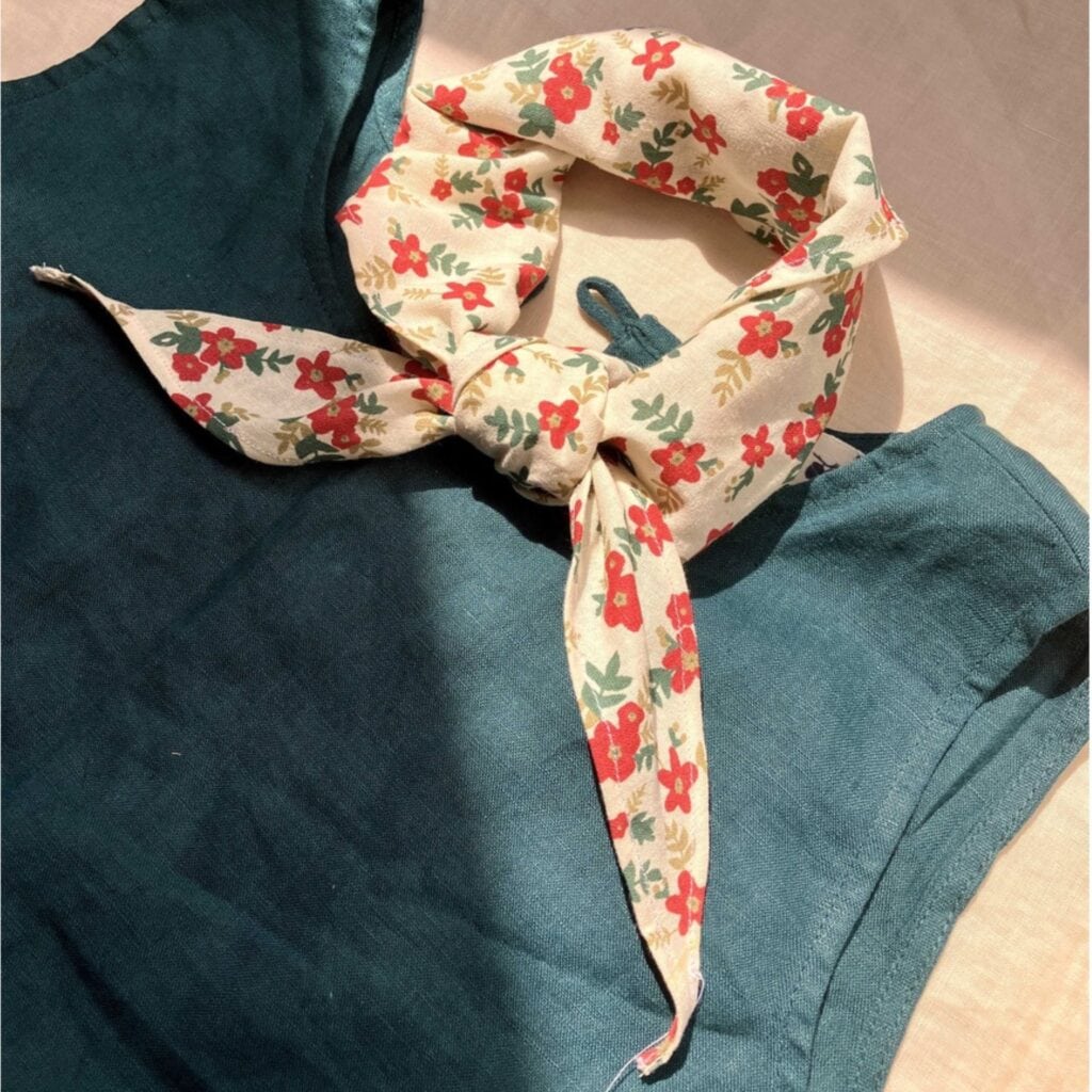 Turban Trendy Vải Linen Hoa